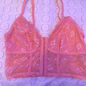 Colsie meduim corset pink blush top